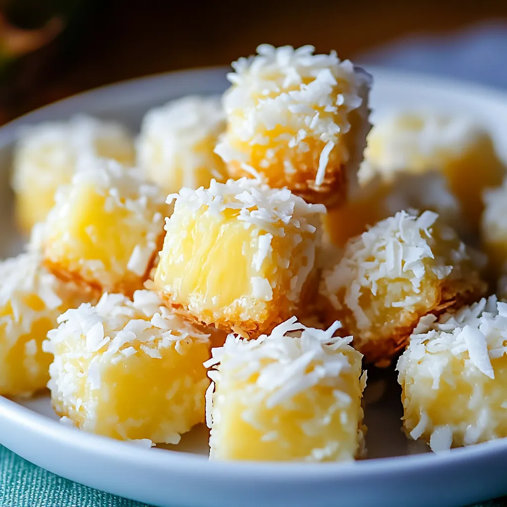 10-Minute Coconut Pineapple Bites Recipe - Easy No-Bake