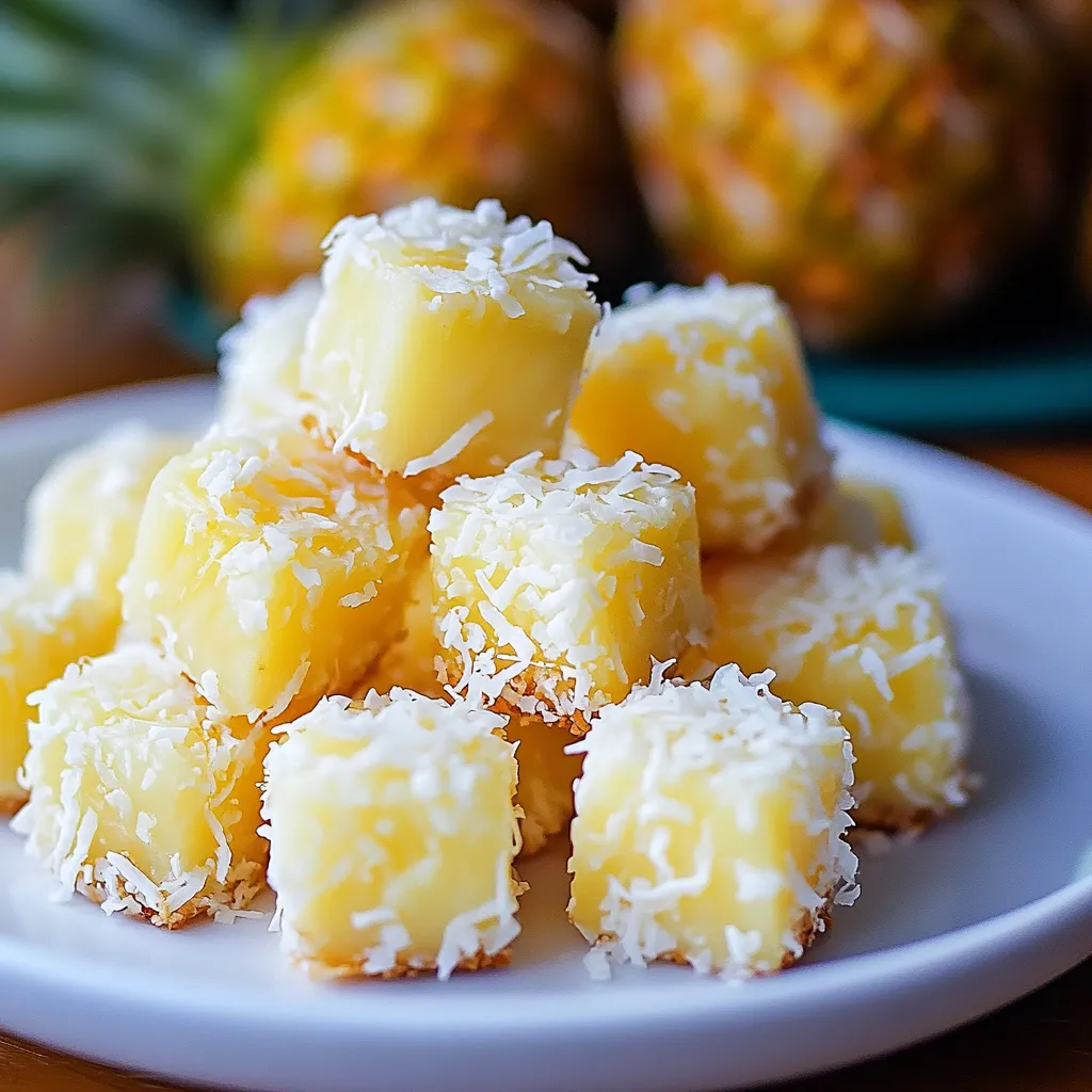 10-Minute Coconut Pineapple Bites Recipe - Easy No-Bake 6 10-Minute Coconut Pineapple Bites Recipe - Easy No-Bake