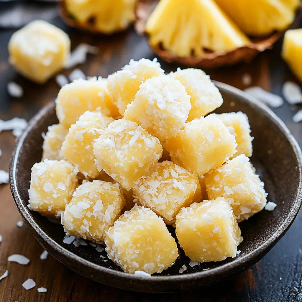 10-Minute Coconut Pineapple Bites Recipe - Easy No-Bake 8 10-Minute Coconut Pineapple Bites Recipe - Easy No-Bake