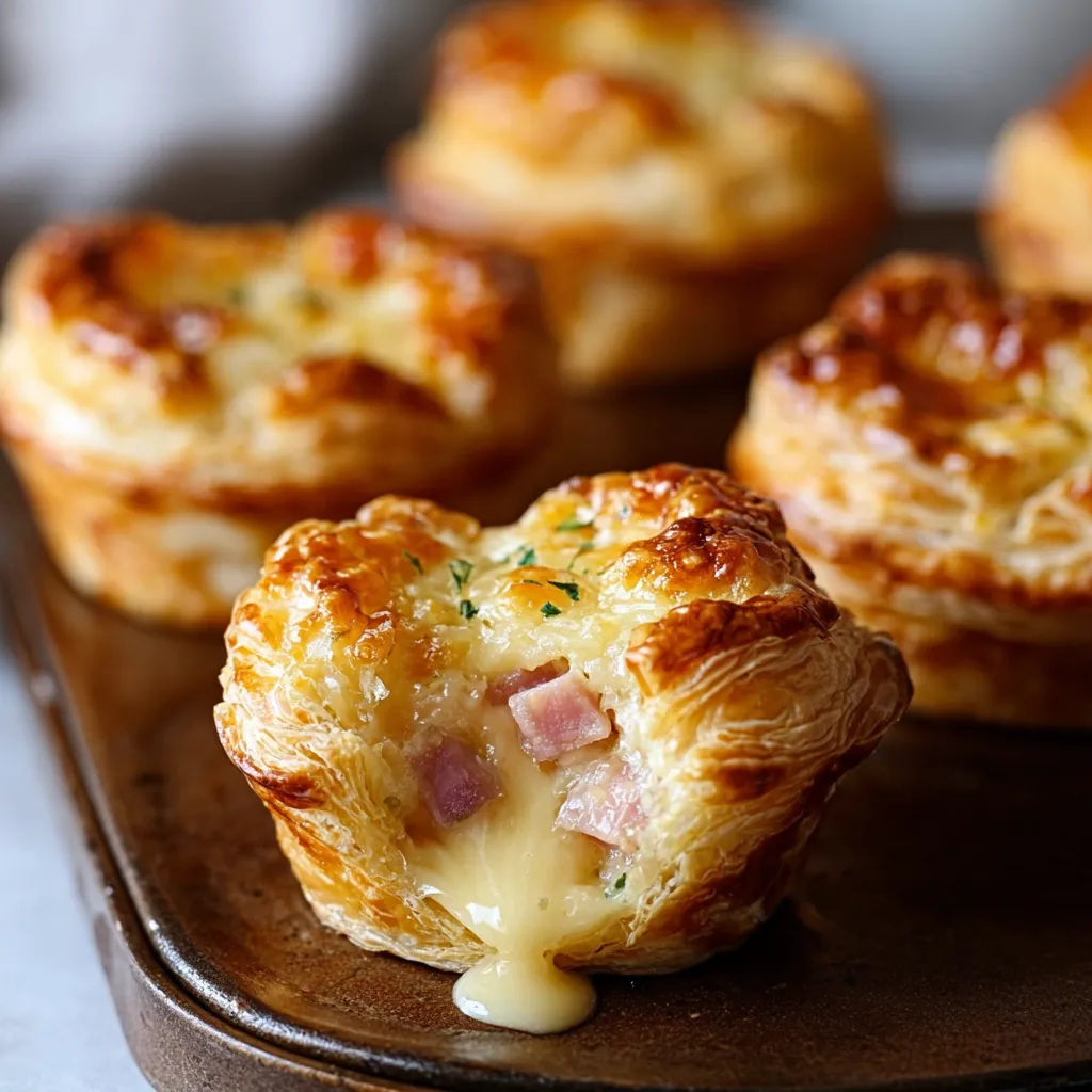 12 Ham & Gouda Puff Pastry Muffins Recipe - Easy Brunch 10 12 Ham & Gouda Puff Pastry Muffins Recipe - Easy Brunch