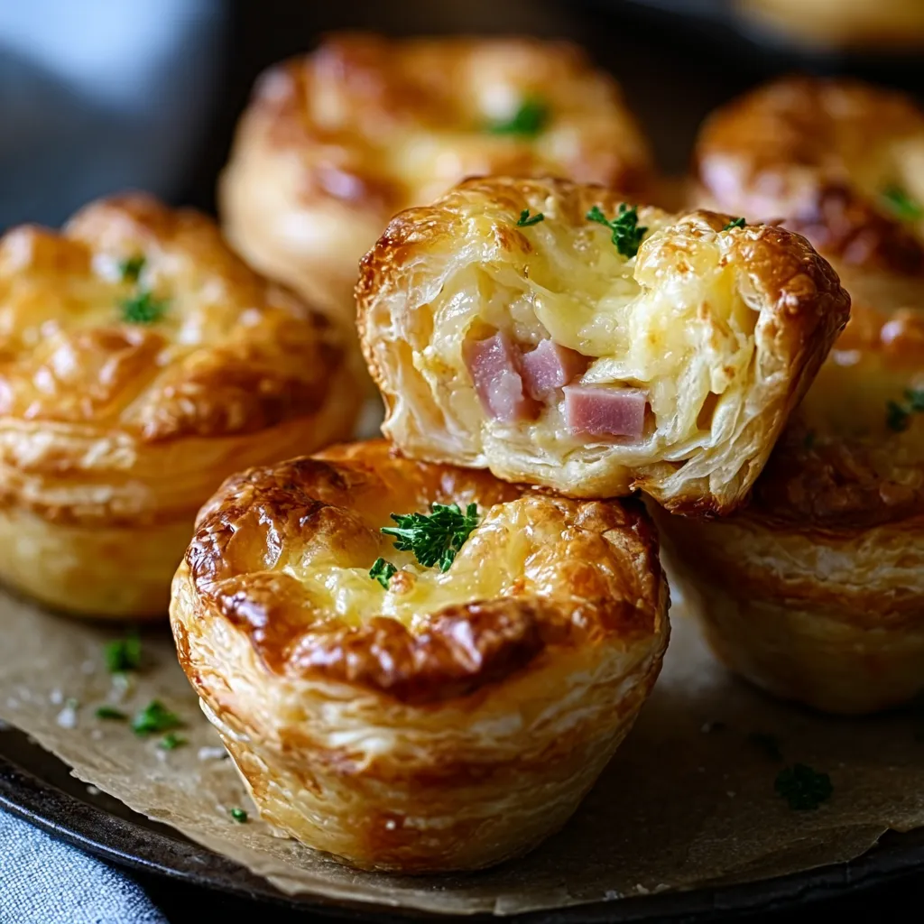 12 Ham & Gouda Puff Pastry Muffins Recipe - Easy Brunch 9 12 Ham & Gouda Puff Pastry Muffins Recipe - Easy Brunch
