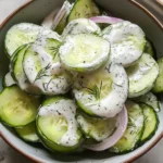 15-Minute Creamy Cucumber Salad Recipe - Easy Summer Side 9 15-Minute Creamy Cucumber Salad Recipe - Easy Summer Side