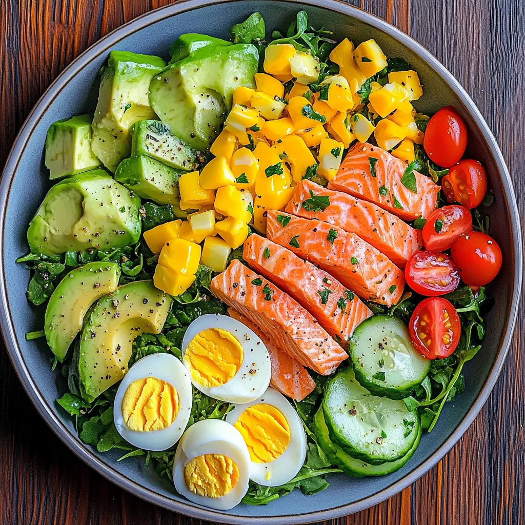 20-Minute Healthy Salmon Avocado Salad Recipe