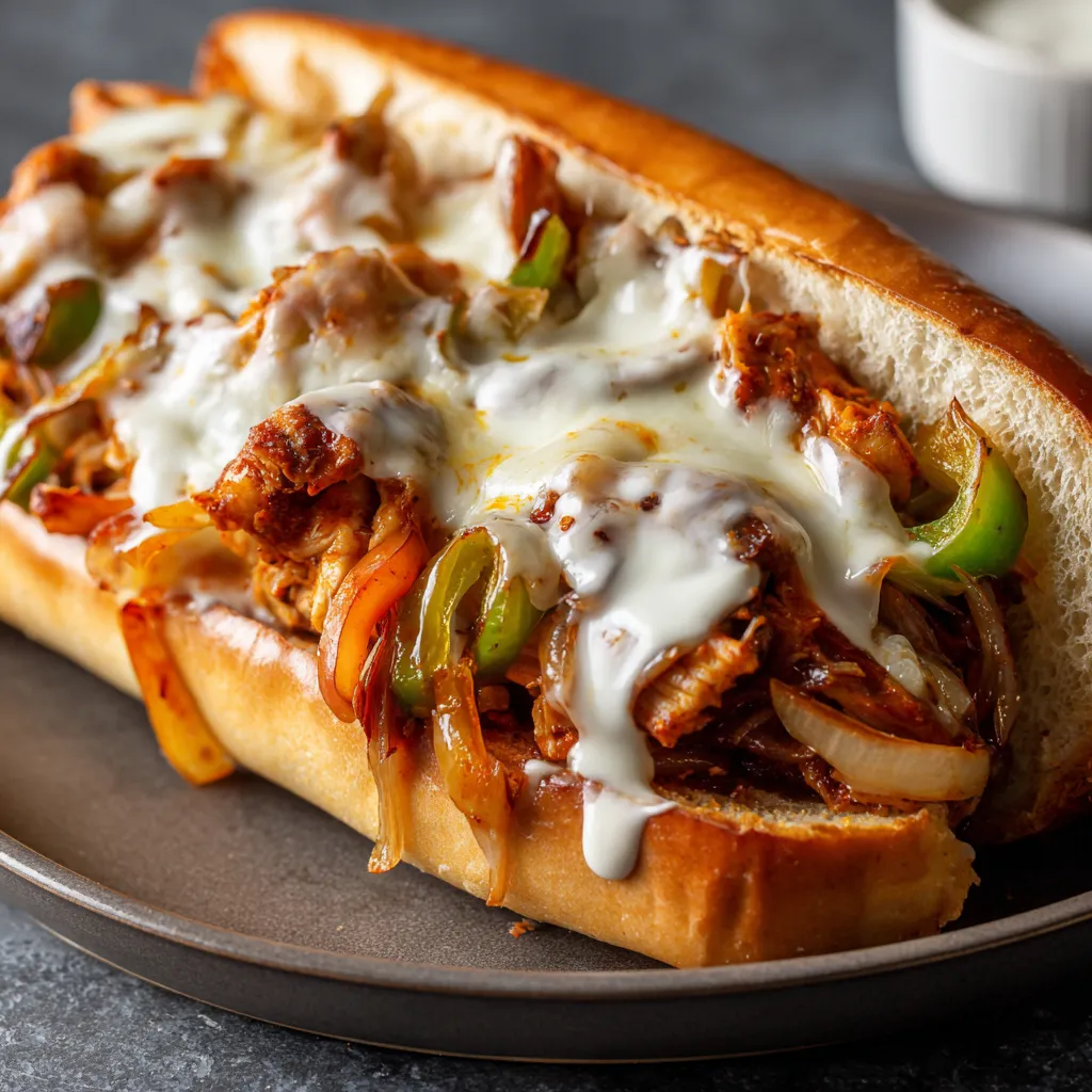 30-Minute Buffalo Chicken Cheesesteak Recipe - Easy & Spicy