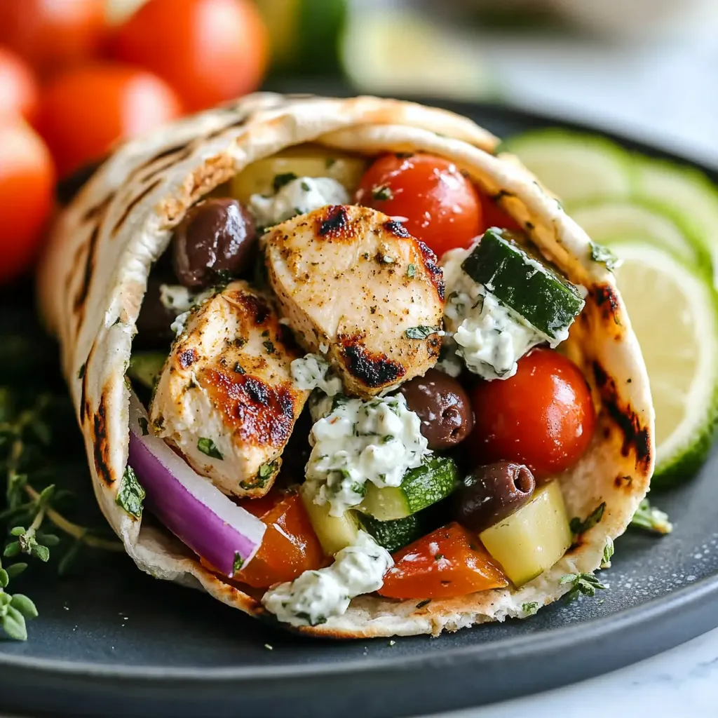 30-Minute Mediterranean Chicken Wraps - Easy Recipe