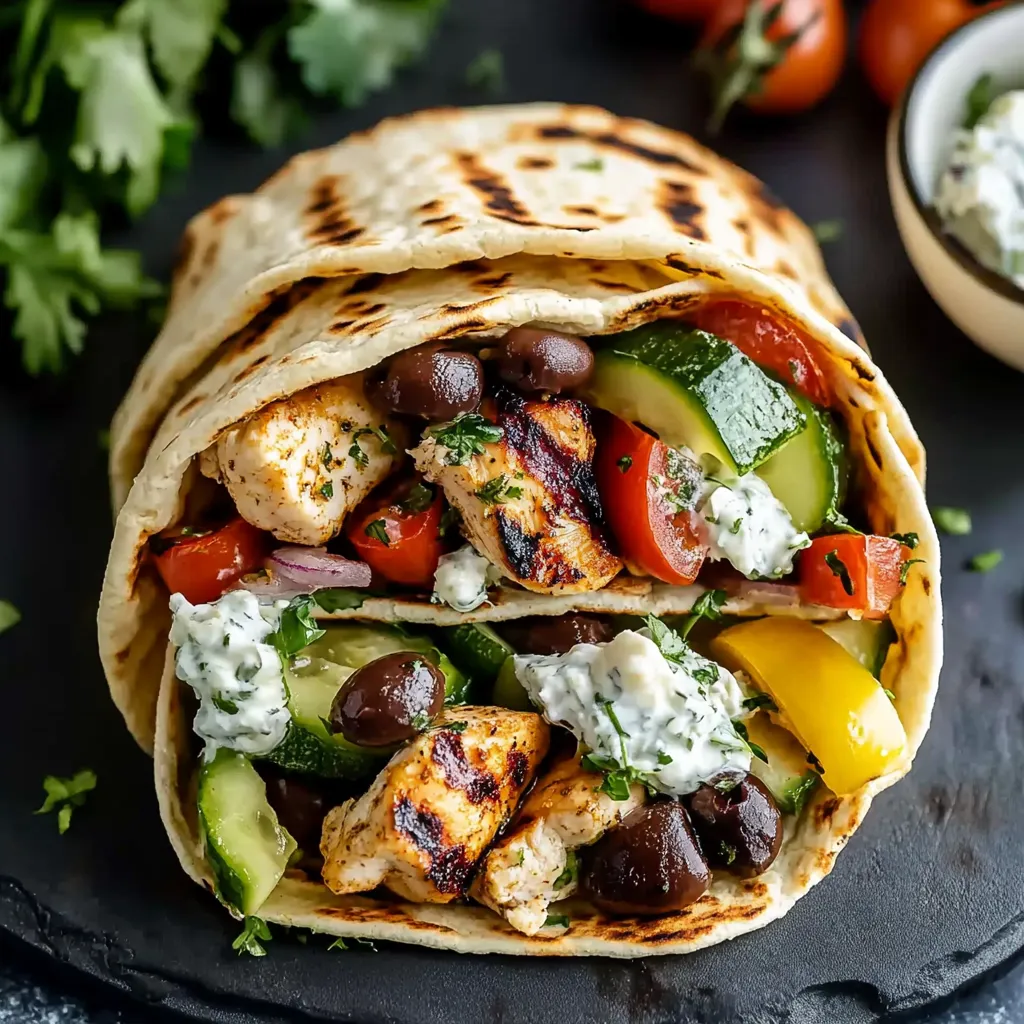 30-Minute Mediterranean Chicken Wraps - Easy Recipe 5 30-Minute Mediterranean Chicken Wraps - Easy Recipe