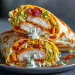 5-Ingredient Crispy Chicken Bacon Ranch Wrap Recipe (25 Min)