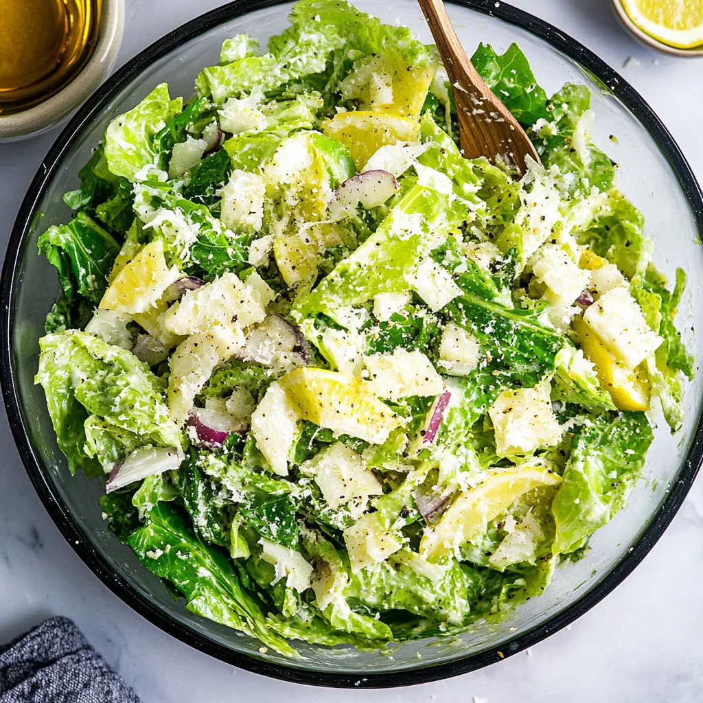 5 minute lemon parmesan lettuce salad - Quick and Easy Recipe 5 5 minute lemon parmesan lettuce salad - Quick and Easy Recipe