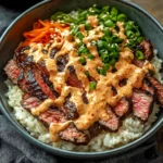 Amazing Korean BBQ Steak Rice Bowls + Spicy Sauce (30 Min)