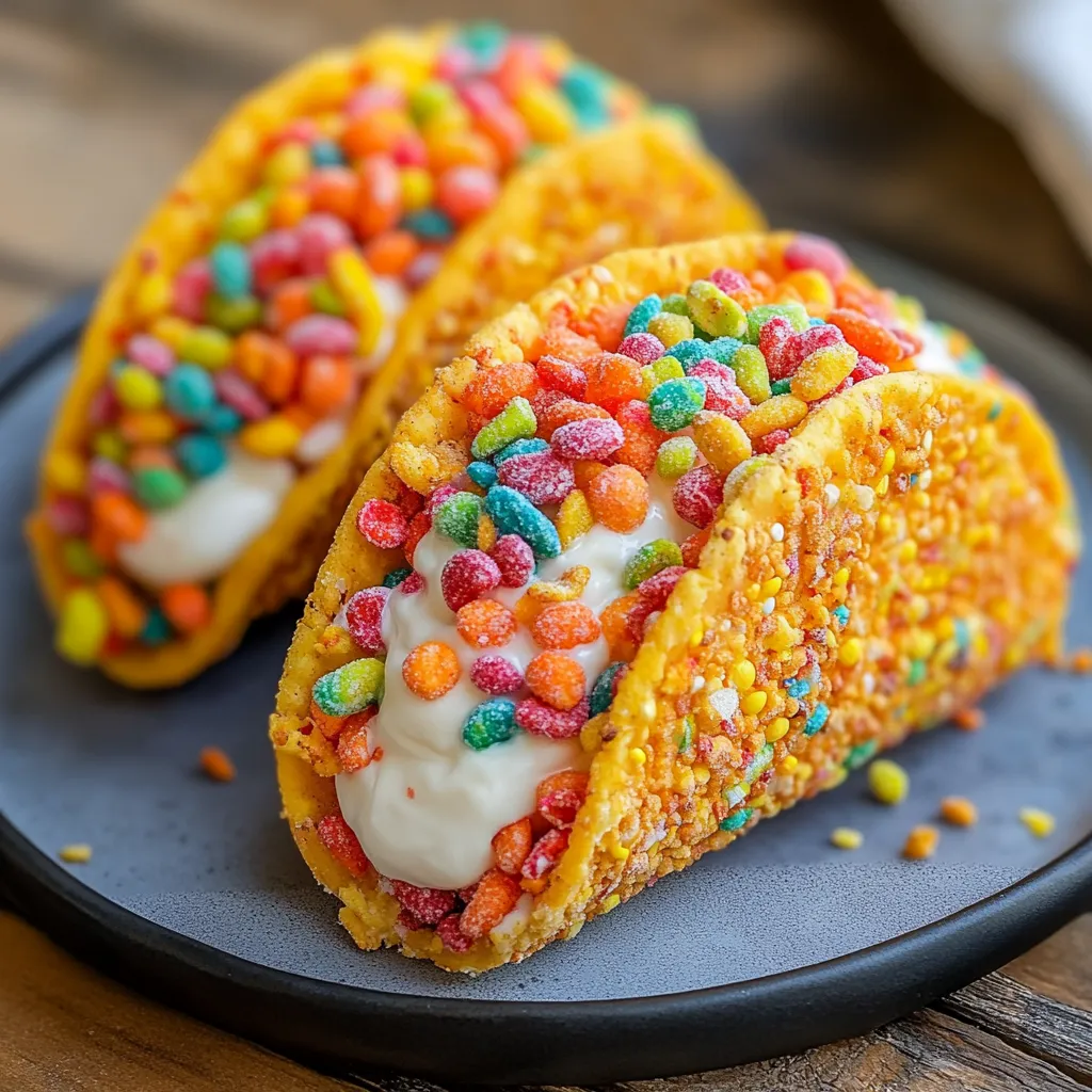 Easy 5-Step Fruity Pebbles Cheesecake Tacos Recipe 5 Easy 5-Step Fruity Pebbles Cheesecake Tacos Recipe