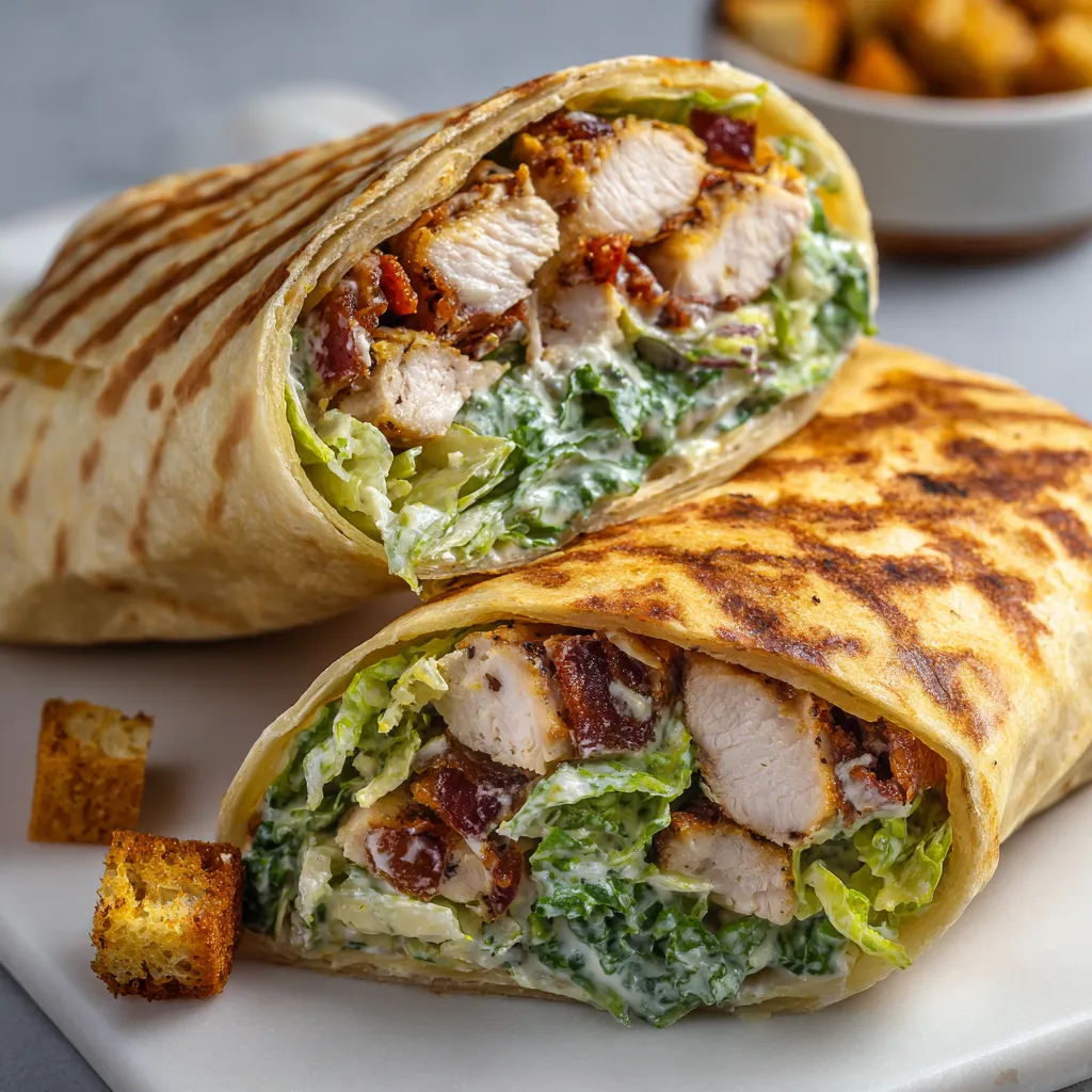 Easy Chicken Caesar Wrap Recipe - Quick 25-Minute Lunch