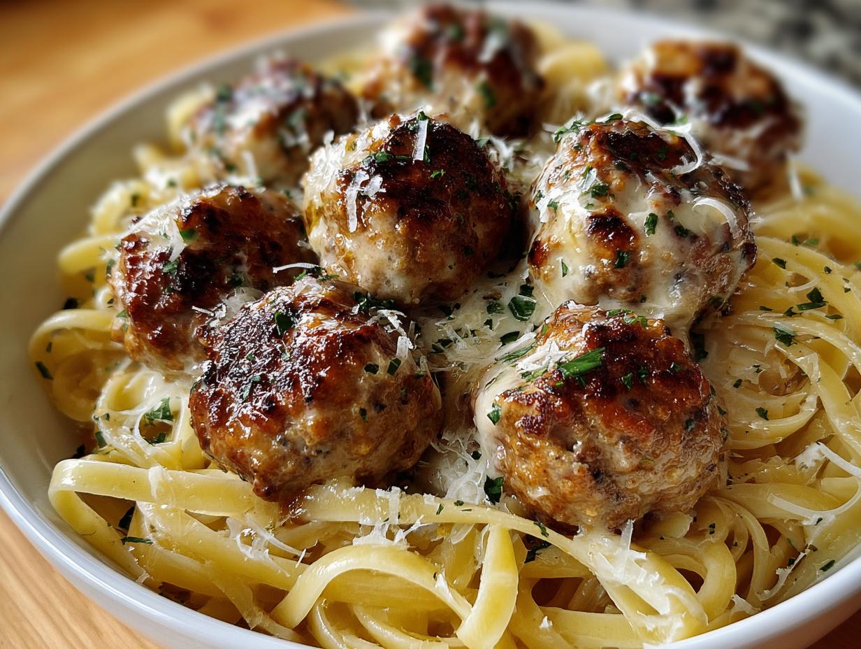 Garlic Butter Meatballs Creamy
