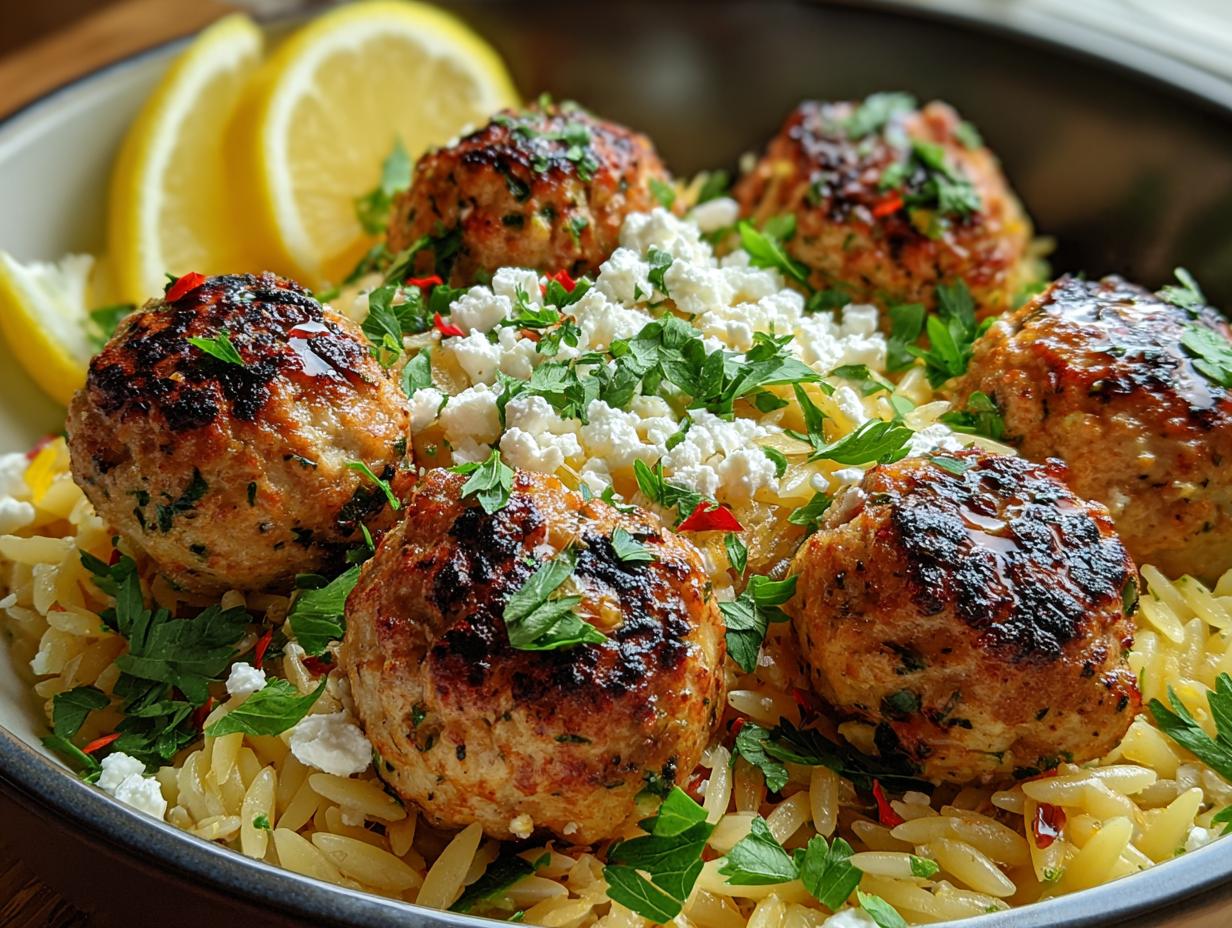 Divine Greek Chicken Meatballs Lemon 40 Min - Greek Chicken Meatballs Lemon - additional detail