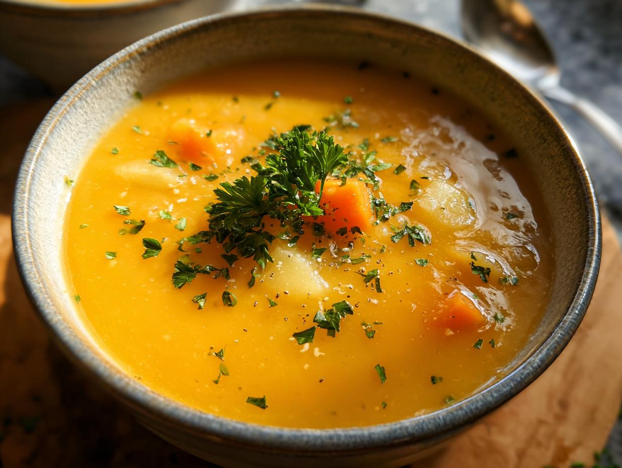 Hearty Carrot Potato Soup: 1 Pot Wonder - Carrot Potato Soup - additional detail