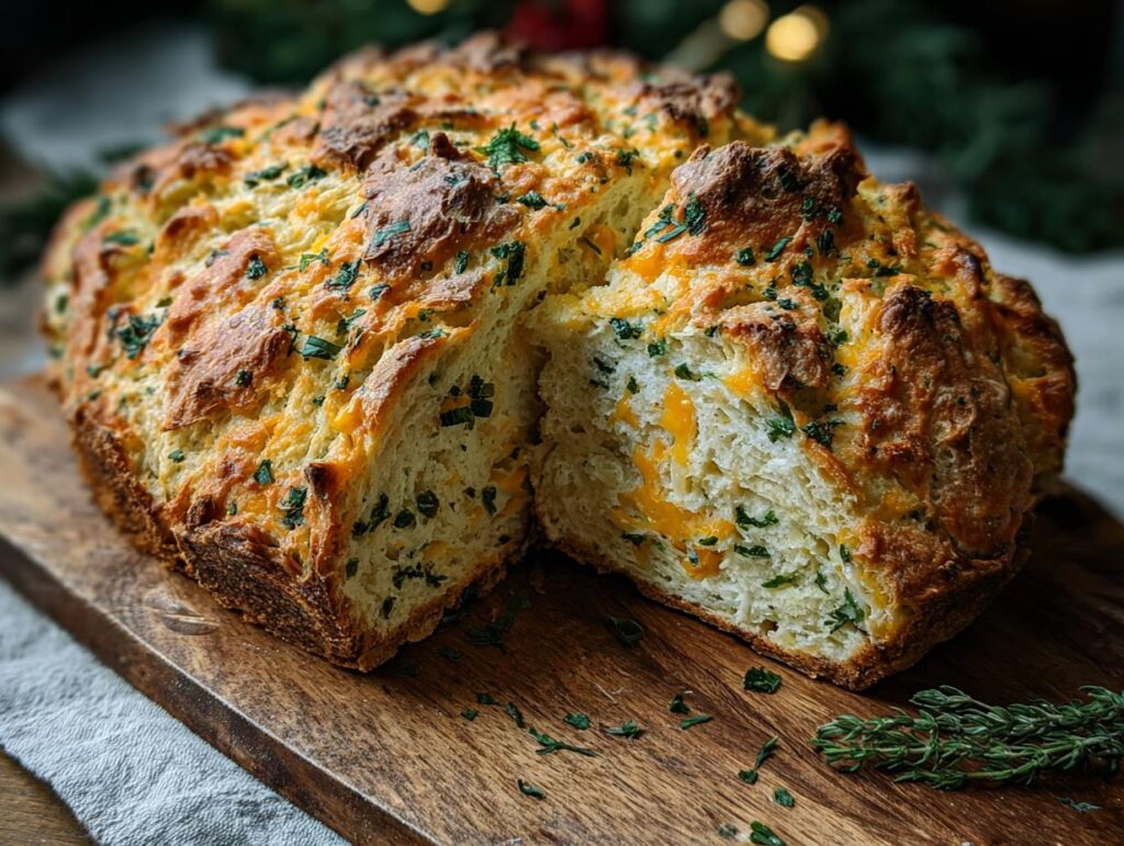 Cheddar Herb Soda Bread