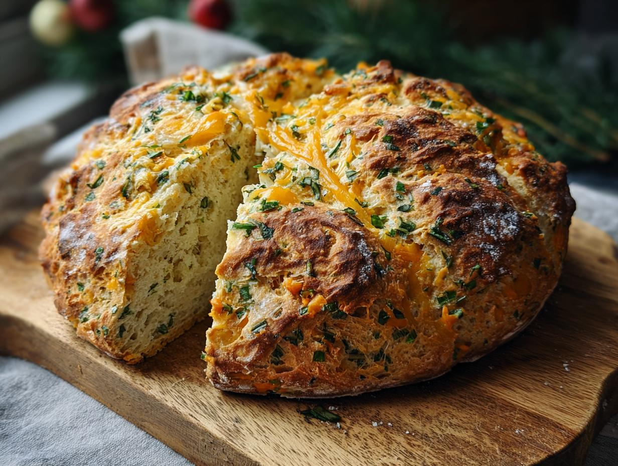 Amazing Cheddar Herb Soda Bread 1-Hour Recipe - Cheddar Herb Soda Bread - additional detail