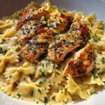 Cheesy Bowtie Pasta Garlic