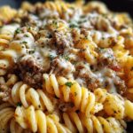 Cheesy Garlic Twisted Pasta