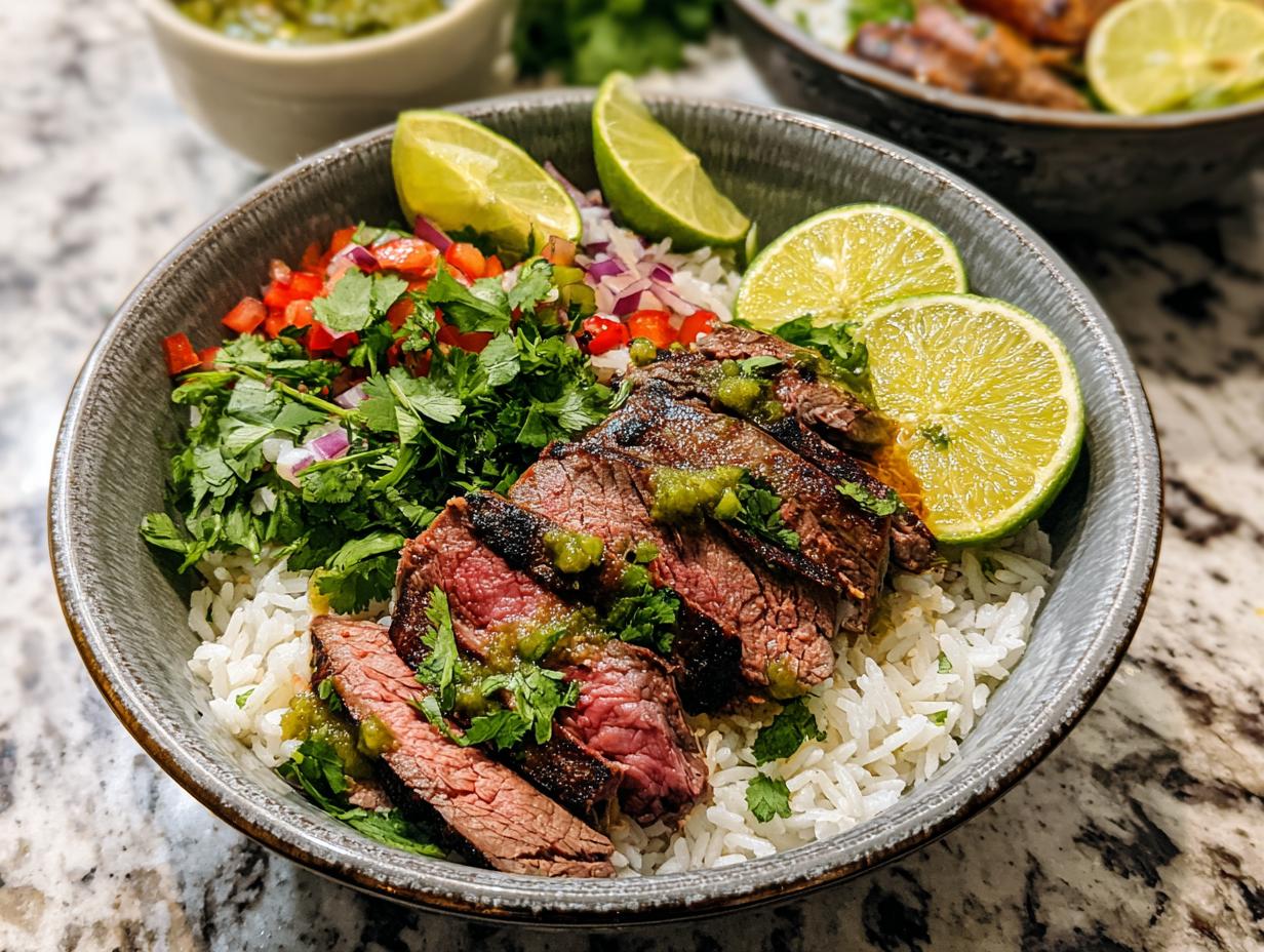 Perfect Cilantro Lime Steak Bowls Recipe - Cilantro Lime Steak Bowls - additional detail