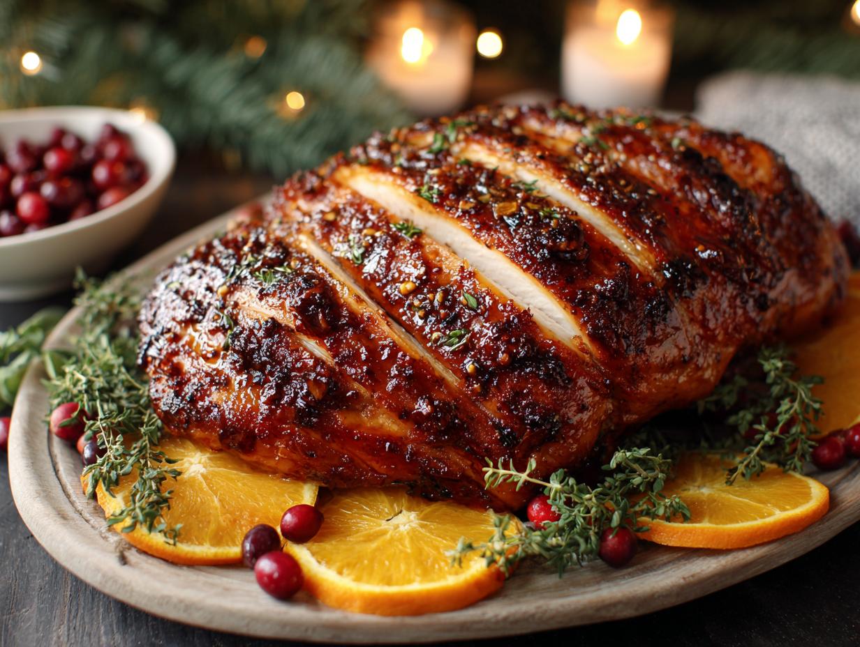 Cranberry Orange Glazed Turkey: 1 Amazing Recipe - Cranberry Orange Glazed Turkey - additional detail