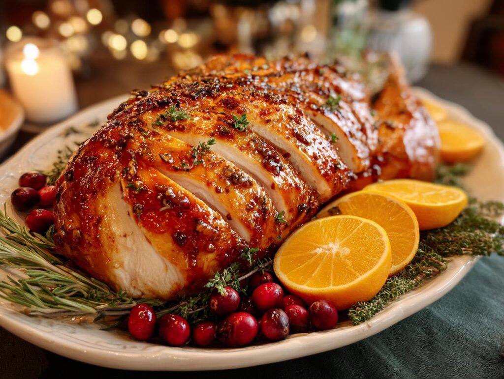 Cranberry Orange Glazed Turkey