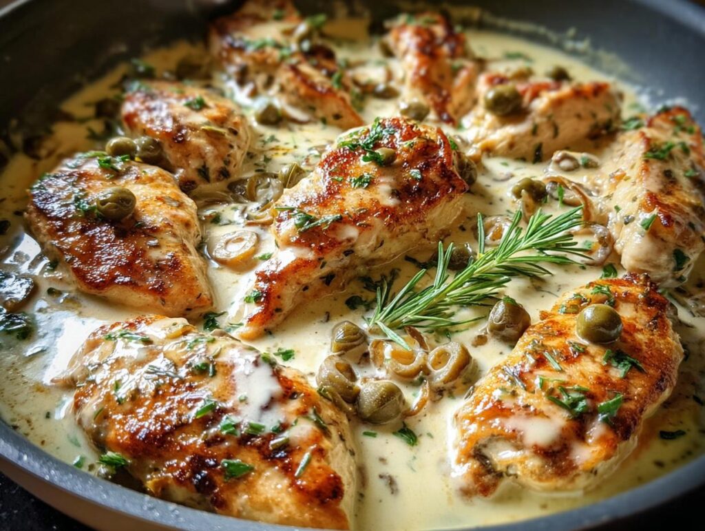Creamy Pepperoncini Chicken Skillet