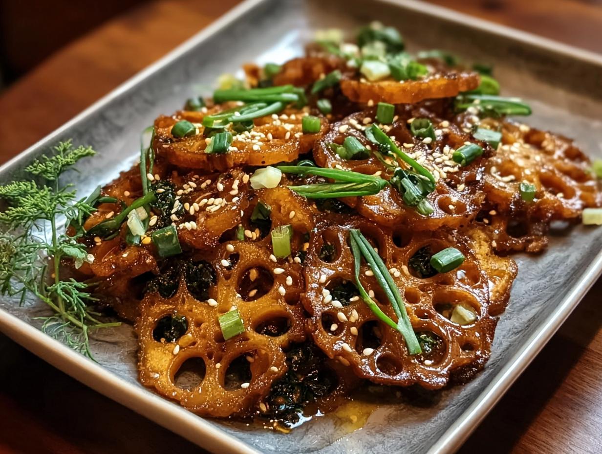 Crispy Stir Fried Lotus