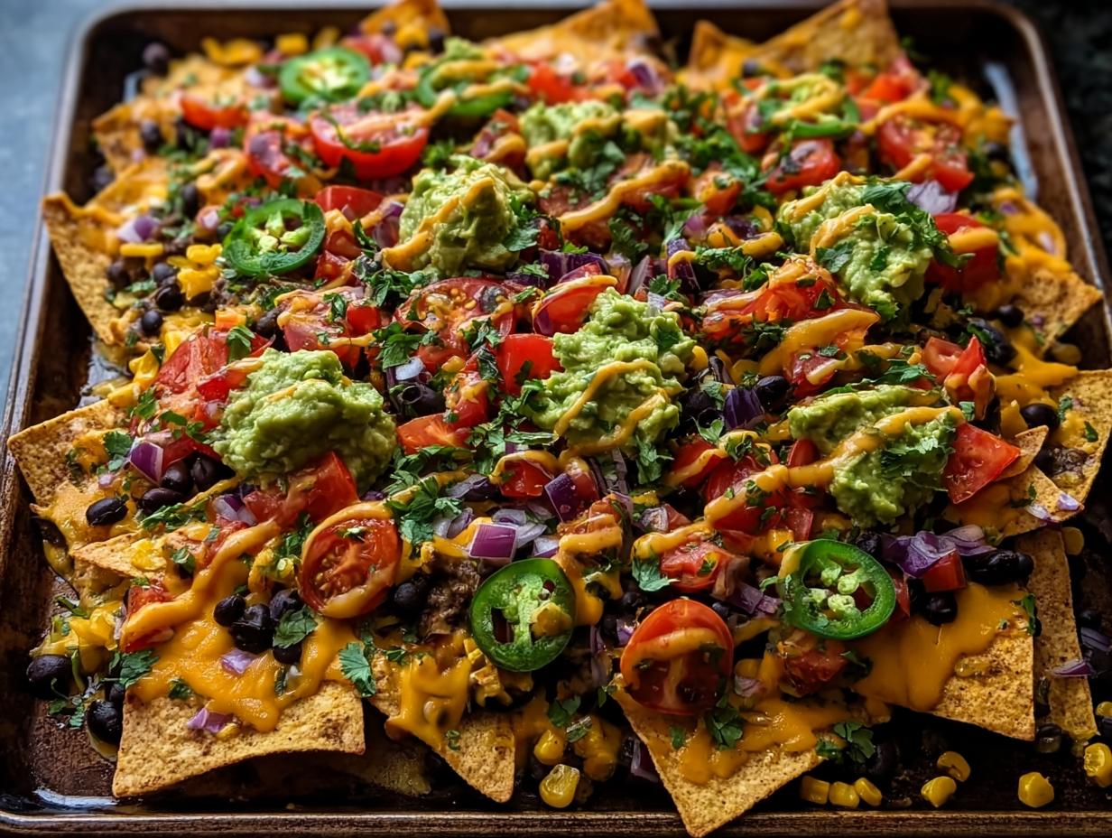 Fully Loaded Sheet Pan Nachos: Irresistible Dinner! - Fully Loaded Sheet Pan - additional detail