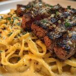 Garlic Butter Steak Cheesy