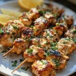 Savory Garlic Parmesan Chicken Skewers Recipe - Easy & Delicious 7 Garlic Parmesan Chicken Skewersrecipe