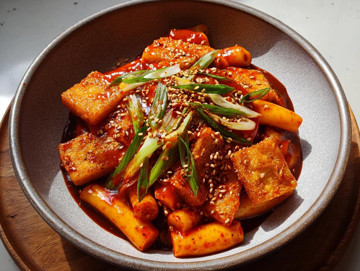 Gochujang Vegan Tteokbokki Crispy: A 10/10 Treat - Gochujang Vegan Tteokbokki Crispy - additional detail