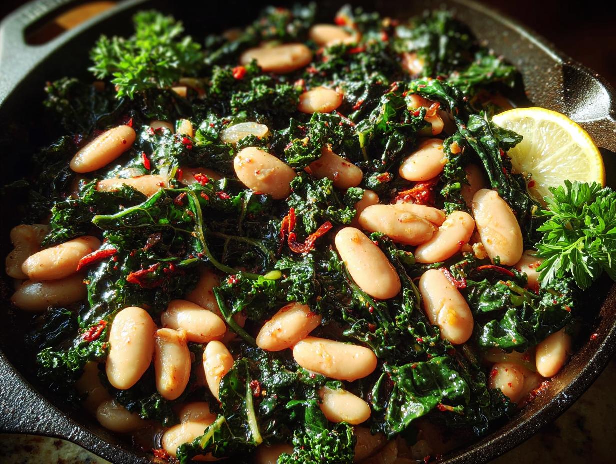 Hearty Red Russian Kale: 1 Pot Comfort - Hearty Red Russian Kale - additional detail