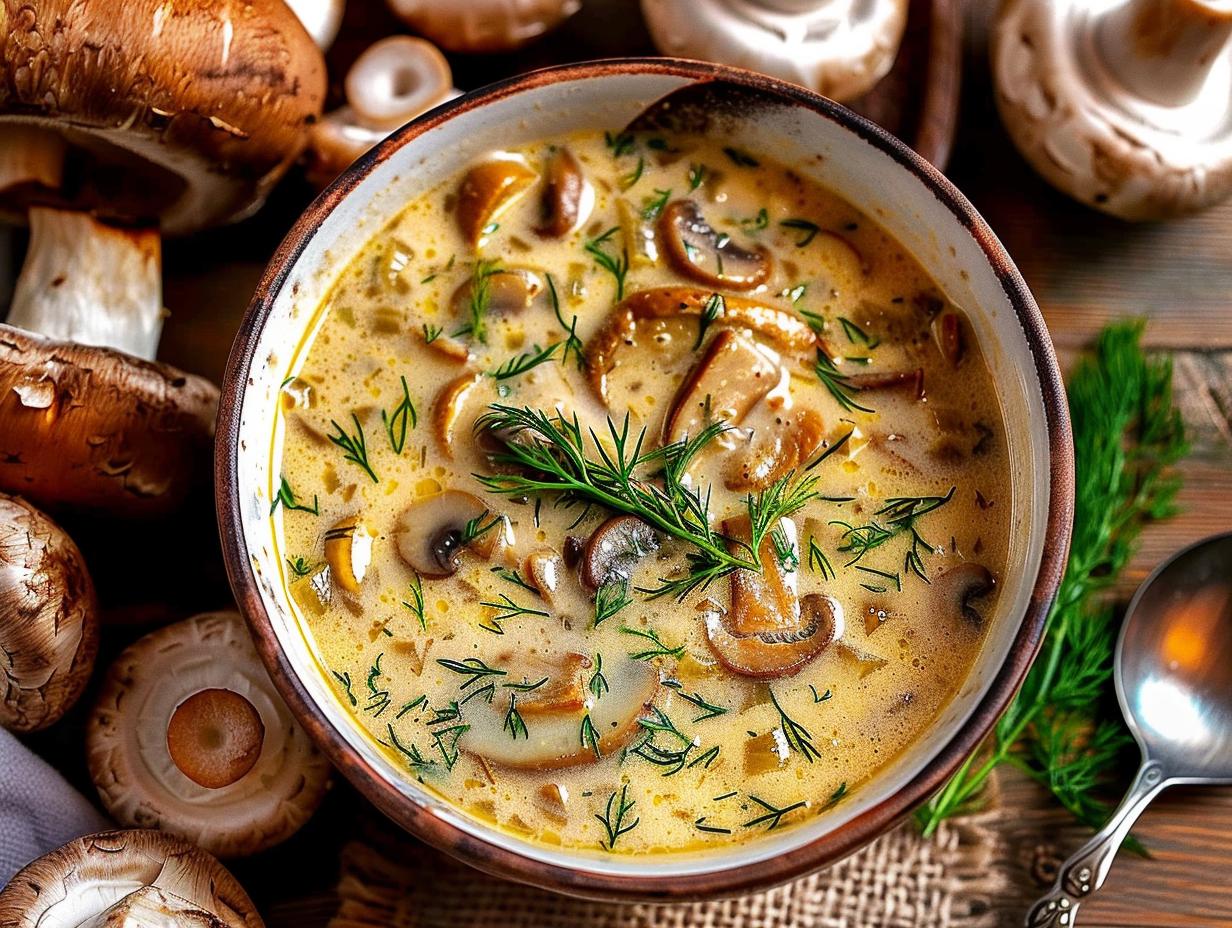 Hungarian Mushroom Soup: 1 Amazing Recipe 5 Hungarian Mushroom Soup: 1 Amazing Recipe - Hungarian Mushroom Soup - additional detail