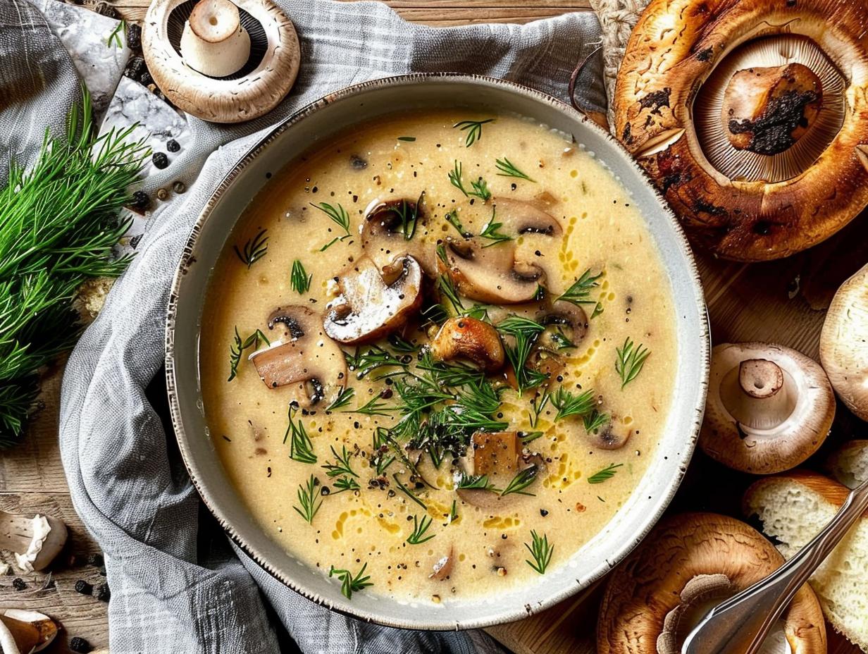Hungarian Mushroom Soup: 1 Amazing Recipe - Hungarian Mushroom Soup - additional detail