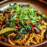 Korean Style Garlic Noodles