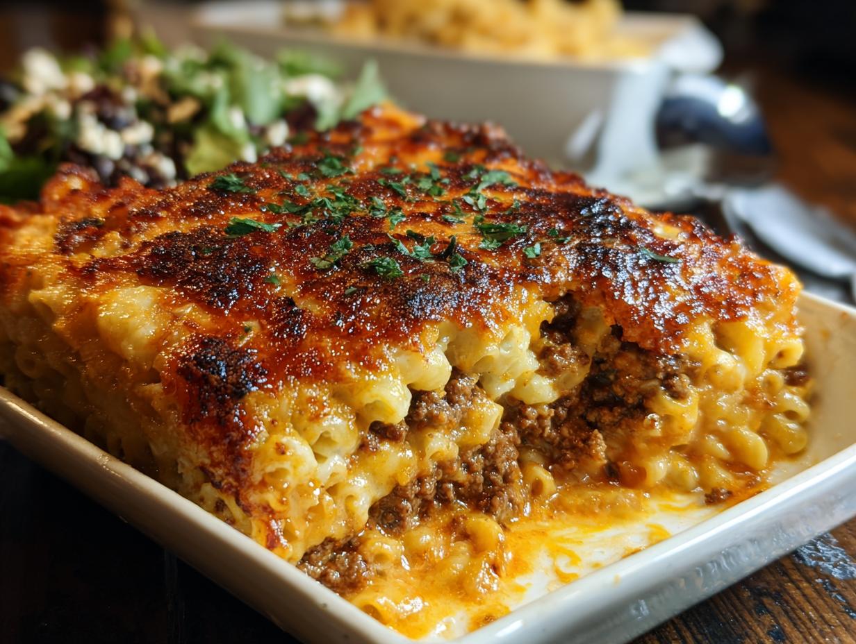 Meatloaf Mac Cheese Casserole