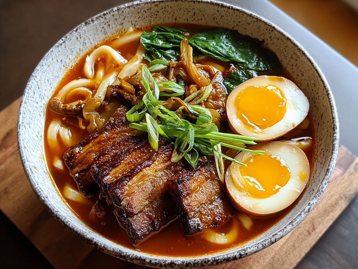 Pork Belly Udon Soup: Savor 1 Amazing Bowl - Pork Belly Udon Soup - additional detail
