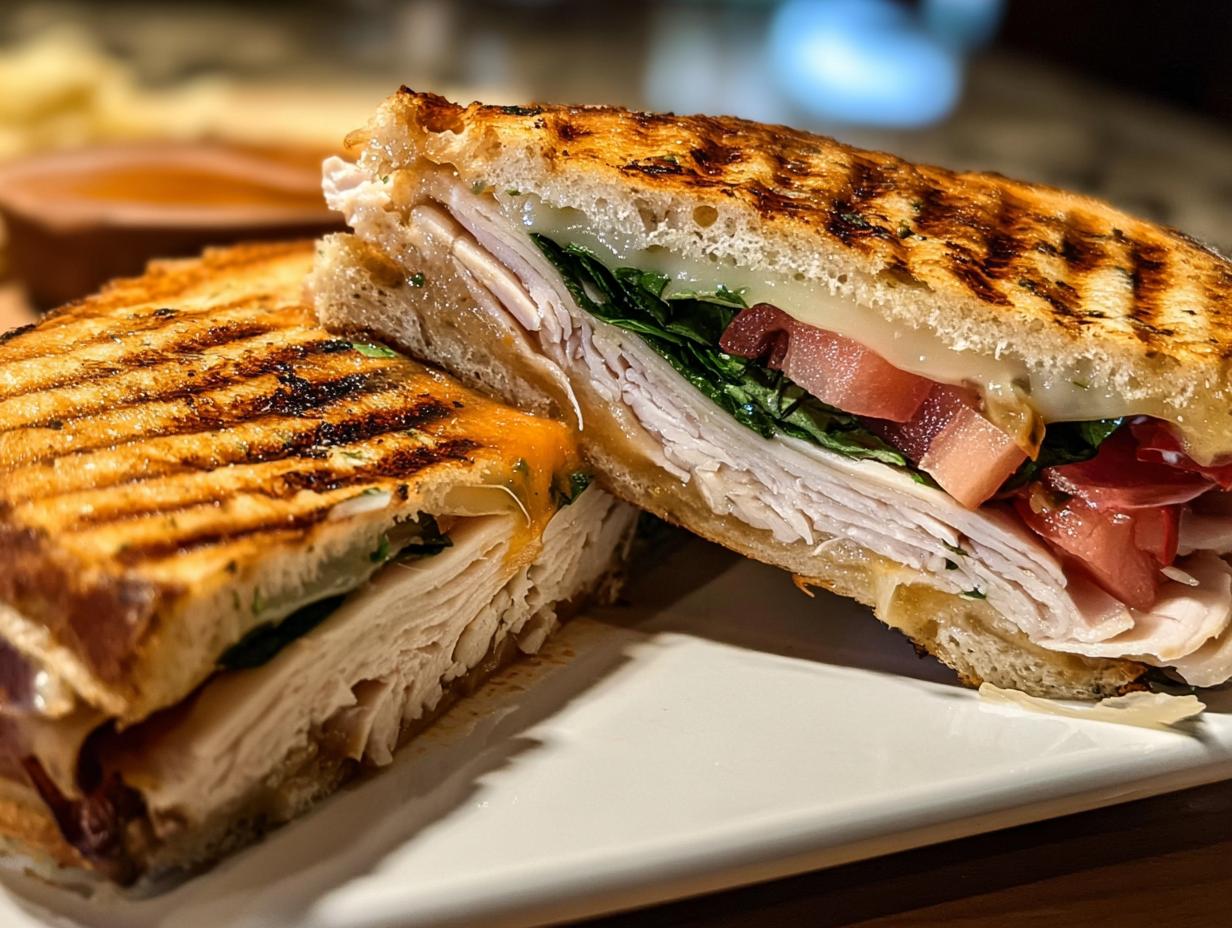 Amazing 10-Minute Roast Turkey Panini - Roast Turkey Panini - additional detail