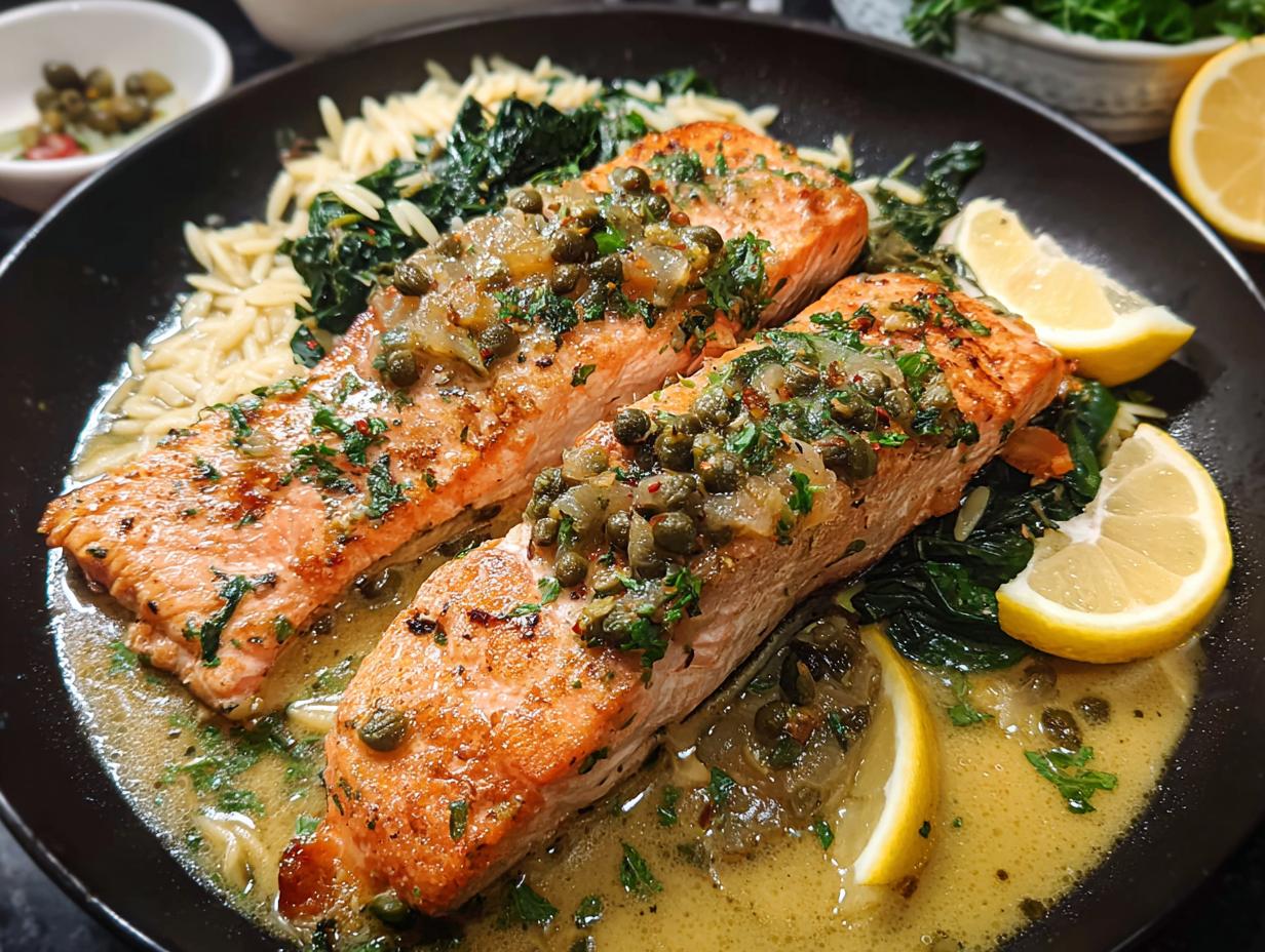 Salmon Piccata: Easy & Delicious Weeknight Meal - Salmon Piccata - additional detail