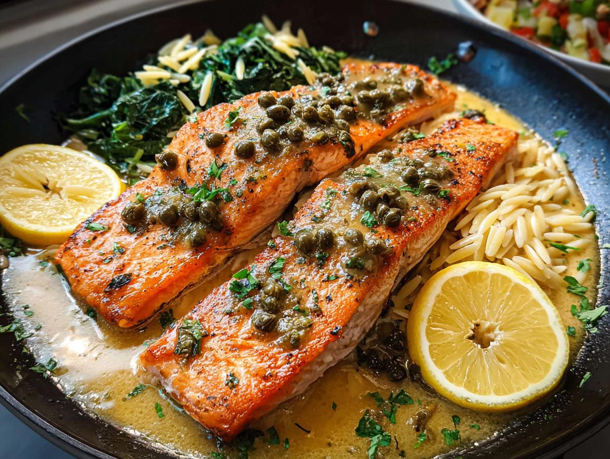 Salmon Piccata: Easy & Delicious Weeknight Meal - Salmon Piccata - additional detail
