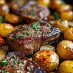 Sheet Pan Beef Chops