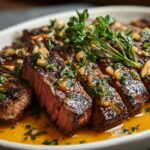 Skirt Steak Garlic Butter
