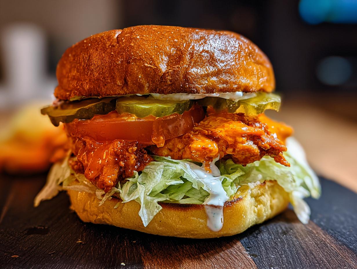 Spicy Buffalo Chicken Sandwich: 1 amazing recipe - Spicy Buffalo Chicken Sandwich - main visual representation