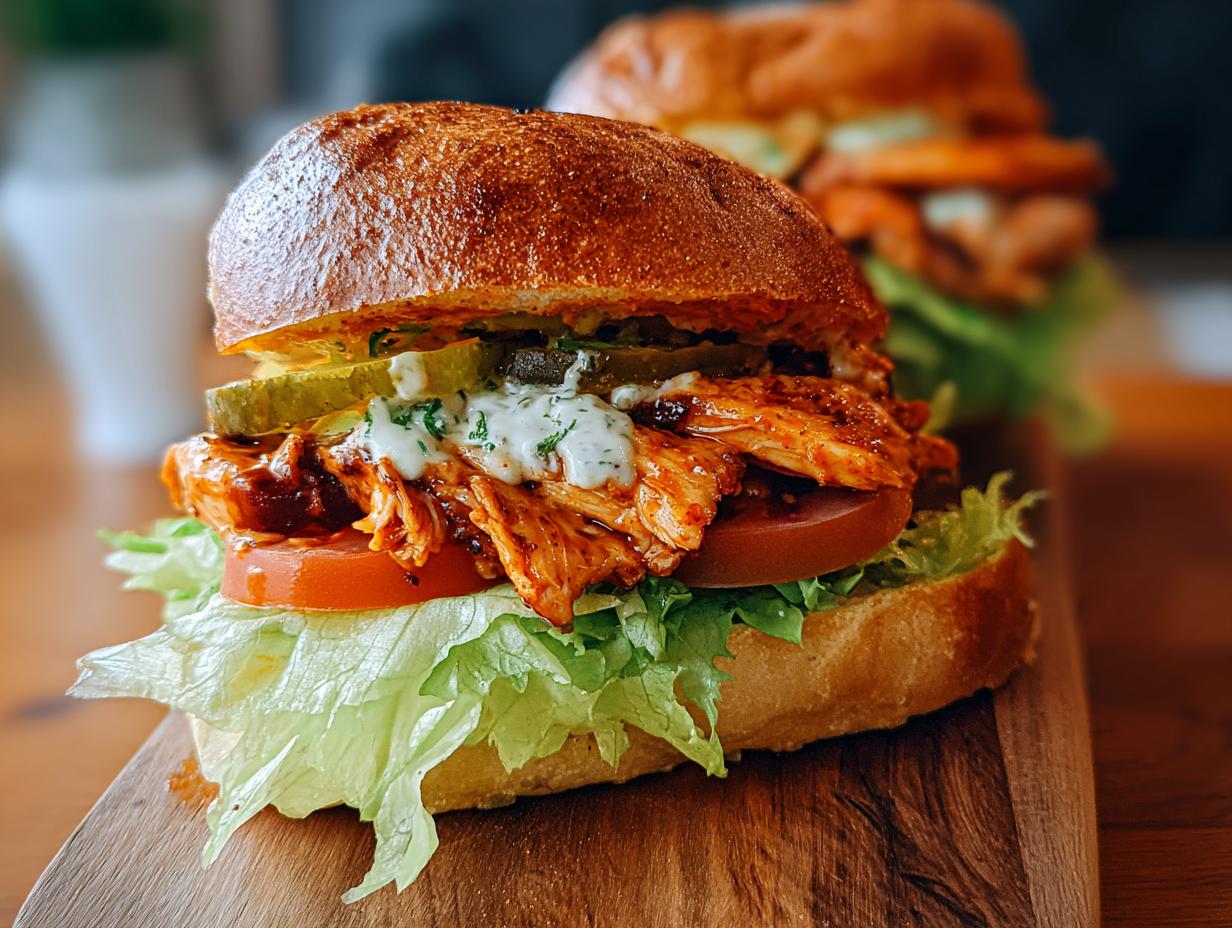 Spicy Buffalo Chicken Sandwich: 1 amazing recipe - Spicy Buffalo Chicken Sandwich - additional detail