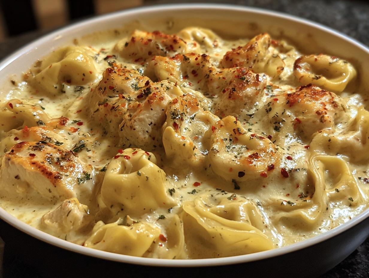 Amazing Spicy Garlic Chicken Tortellini - Spicy Garlic Chicken Tortellini - additional detail