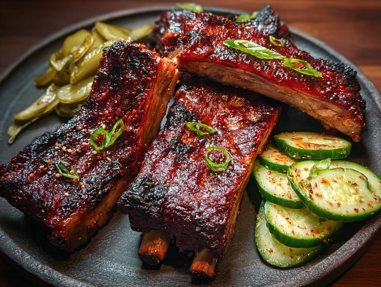Spicy Korean Gochujang Grilled Ribs: Easy Recipe - Spicy Korean Gochujang Grilled - main visual representation