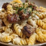 Steak Bites Cheesy Rotini