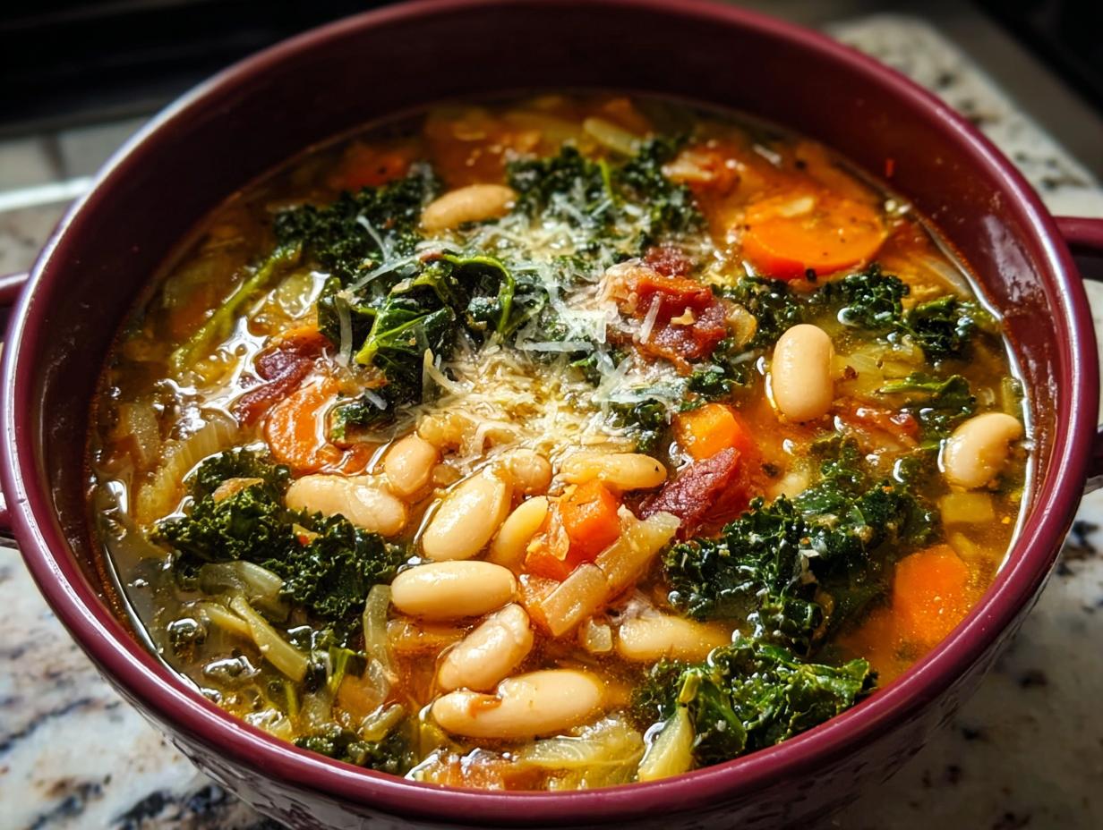 Tuscan Fagioli Soup Kale: 1 Amazing Quick Meal - Tuscan Fagioli Soup Kale - additional detail