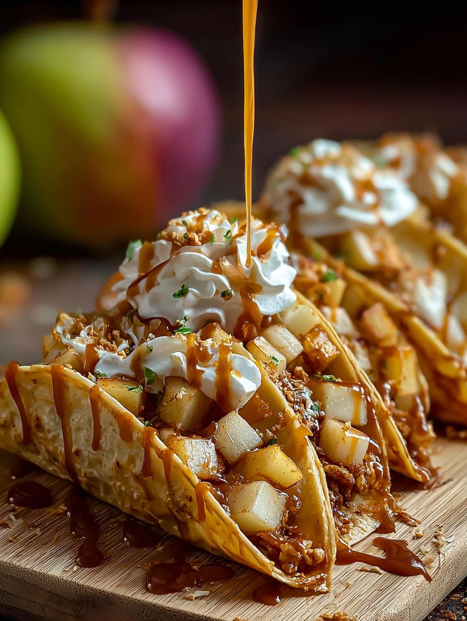 Magical Apple Pie Tacos Sweet 2 Ways - Apple Pie Tacos Sweet - additional detail