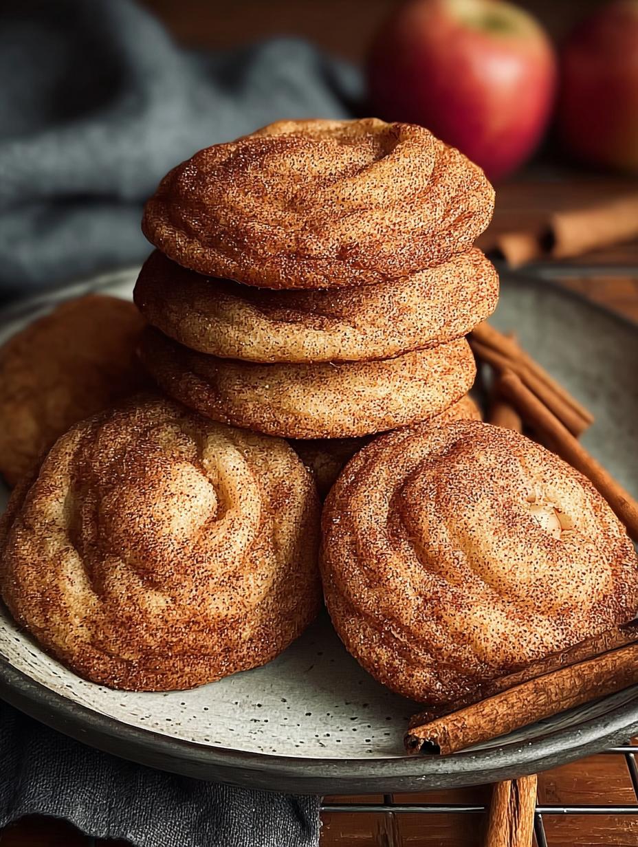 Apple Snickerdoodles Chewy Cinnamon - warm and inviting